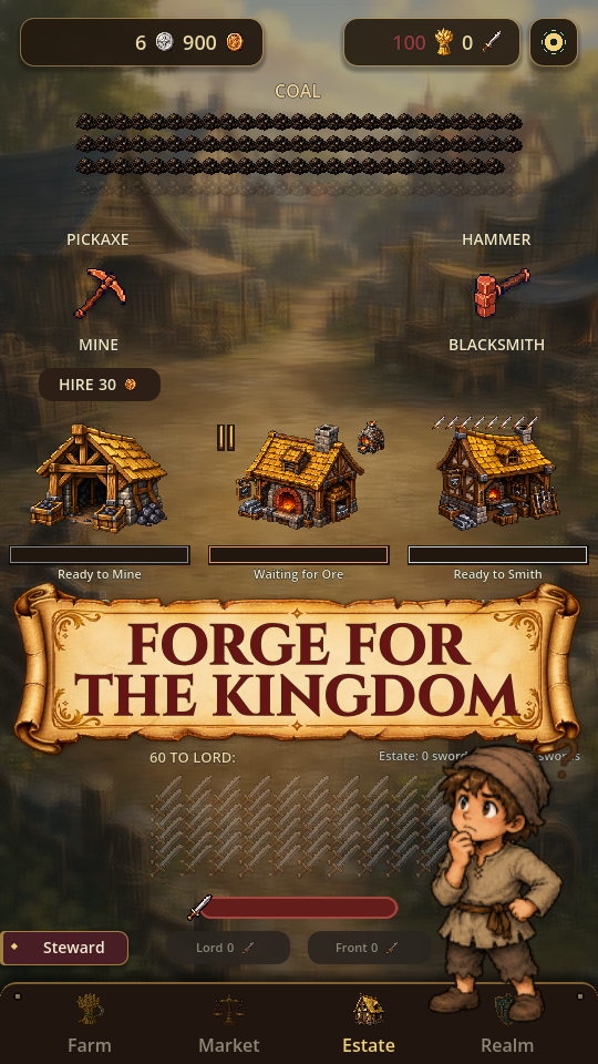 Peasant to King: Medieval Sim screenshot