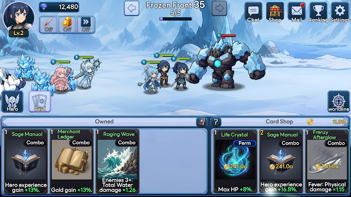 Aeterna Loop:Tactical Idle RPG screenshot