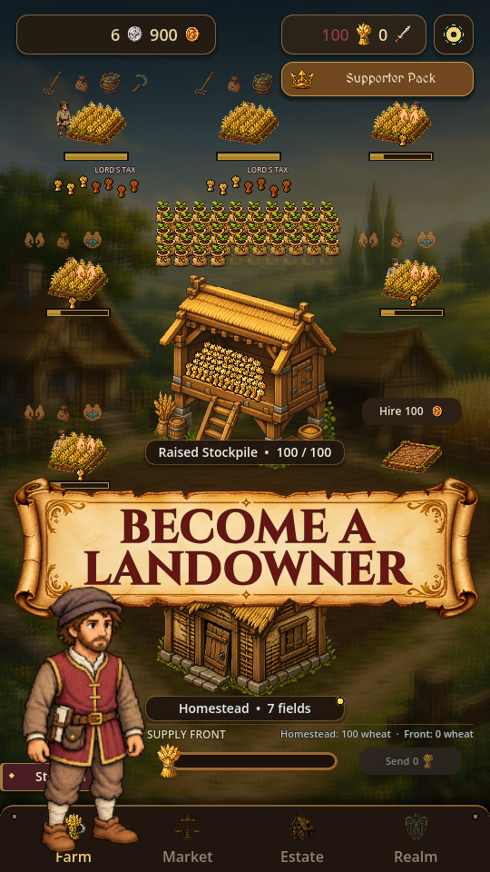 Peasant to King: Medieval Sim screenshot